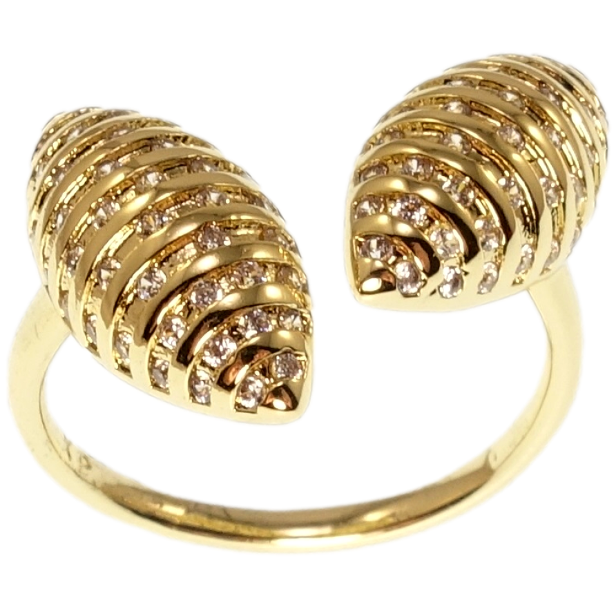 Кольцо Xuping QQMM Позолота 14K Инкрустация цирконием фото №1