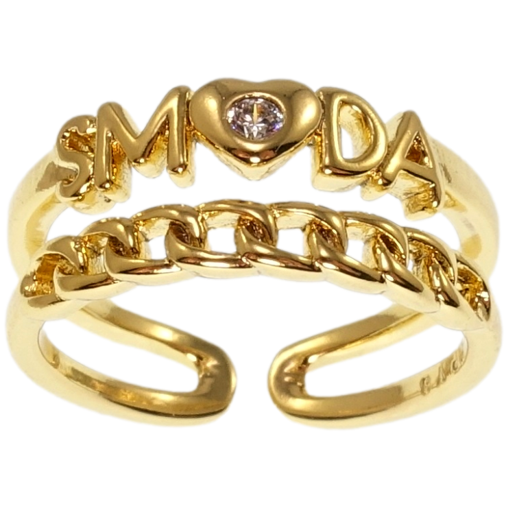 Каблучка Xuping QQMM Позолота 14K Smoda фото №7