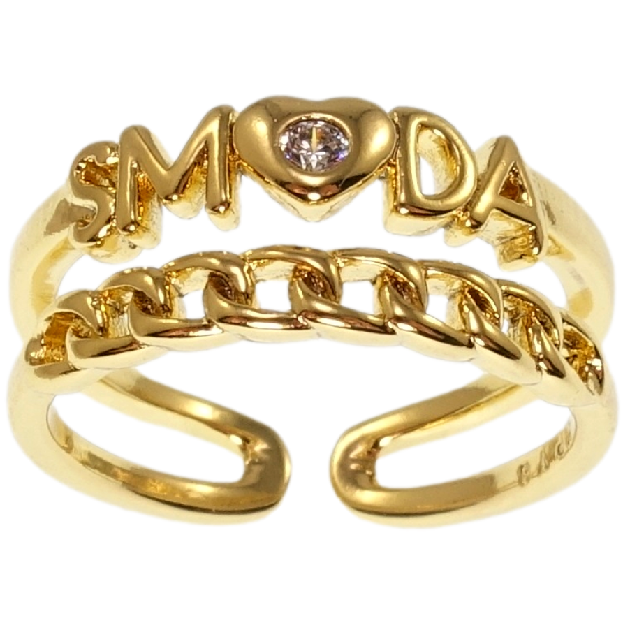 Каблучка Xuping QQMM Позолота 14K Smoda фото №1