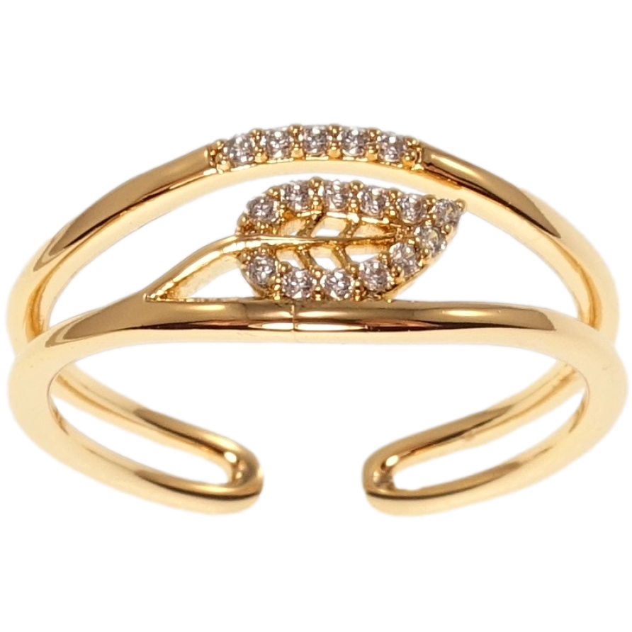 Каблучка Xuping QQMM Позолота 18K Листик фото №1 Каблучка Xuping QQMM Позолота 18K Листик фото №1