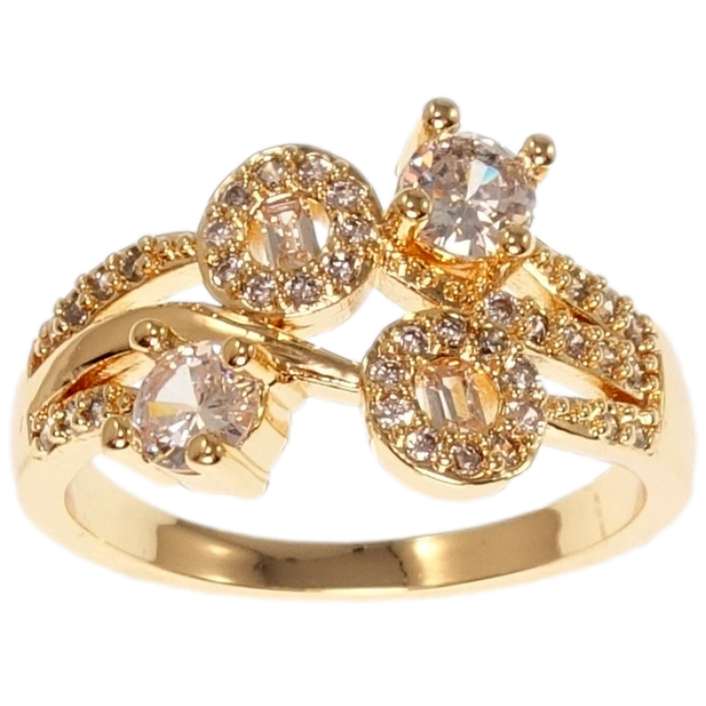 Каблучка Xuping M&L Колір 18K Декоративна композиція з цирконієм фото №1