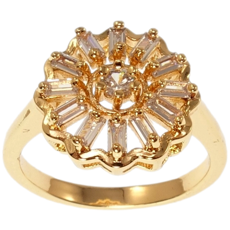 Кольцо Xuping M&L Цвет 18K Цветок с цирконием фото №21