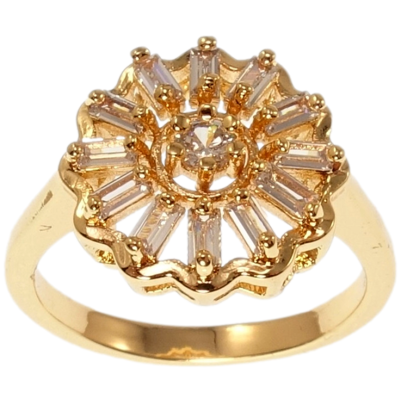 Каблучка Xuping M&L Колір 18K Квітка з цирконієм фото №18