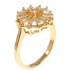 Кольцо Xuping M&L Цвет 18K Цветок с цирконием фото №2