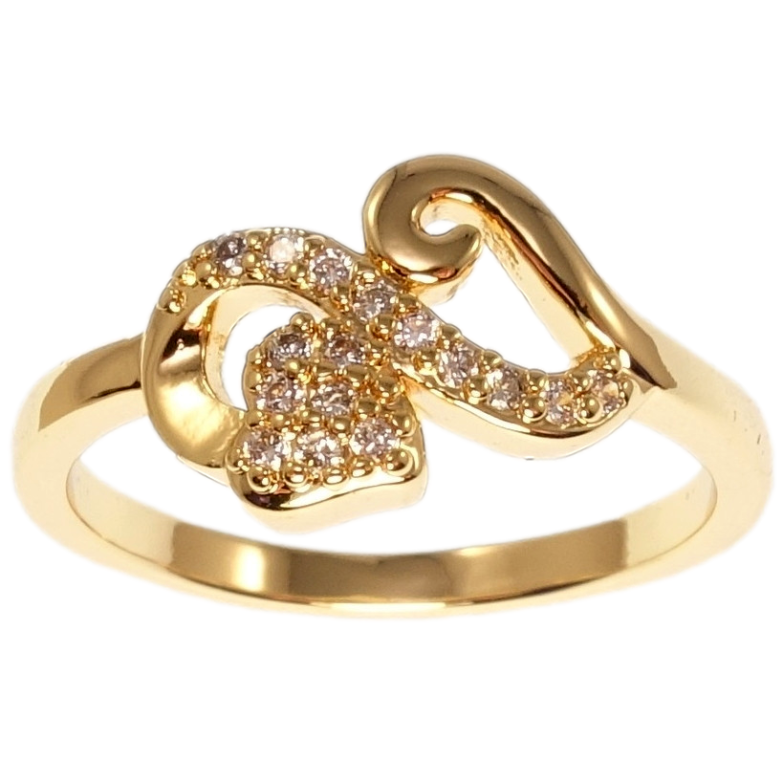 Каблучка Xuping M&L Колір 18K Закоханість нар. 16,17,17.5 фото №1