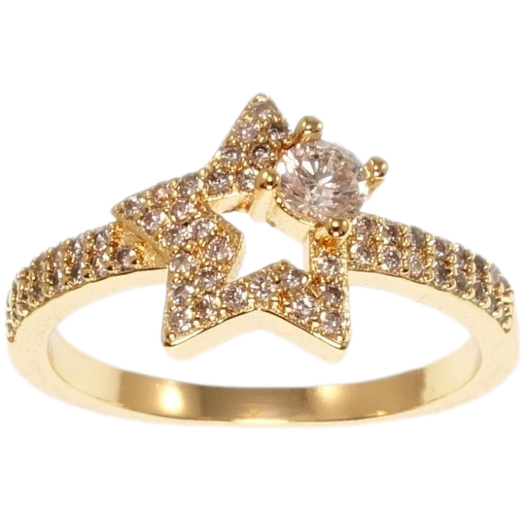 Кольцо Xuping M&L Цвет 18K Звездочка с цирконием фото №21