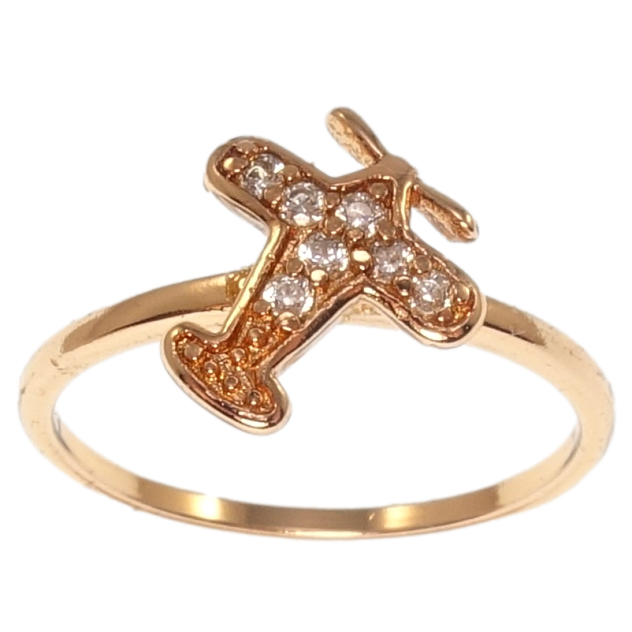 Каблучка Xuping Позолота РВ Літак фото №1