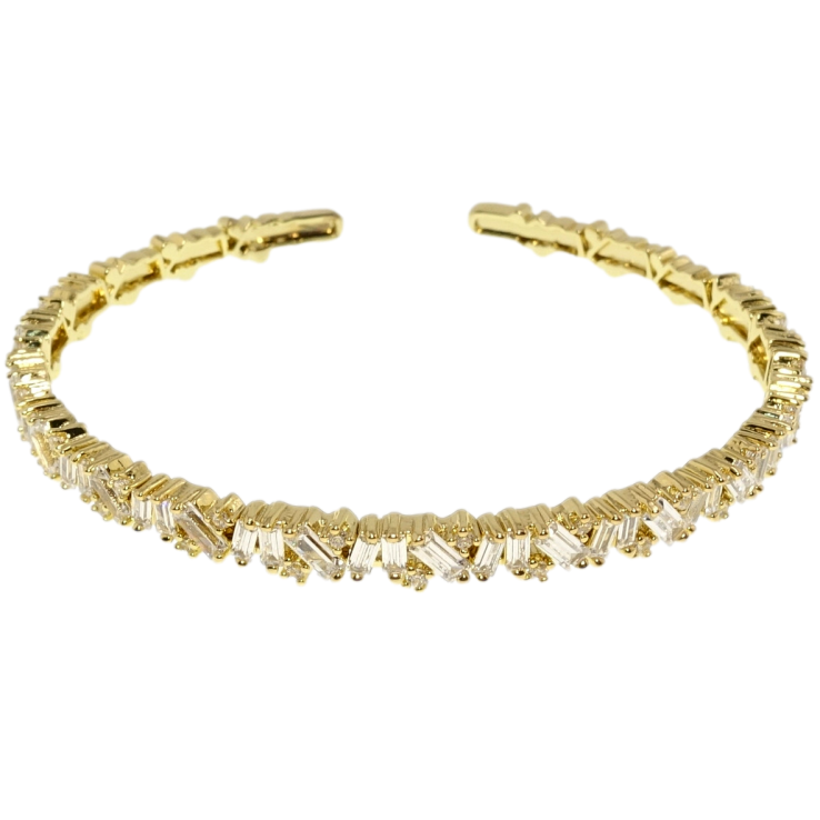 Браслет Xuping QQMM Позолота 14K Доріжка кристалів ø 5,5см фото №10