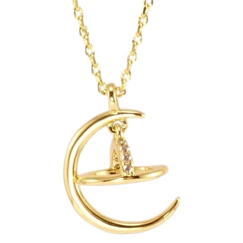 Кулон на цепочке Xuping QQMM Позолота 14K Декоративная подвеска длинна 45-50см х 1мм фото №3