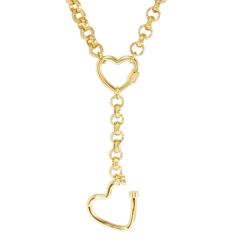 Кулон на ланцюжку Xuping QQMM Позолота 14K Сердечка на ланцюжку Бельцер довжина з дод.ланцюжком 41-46,5см х 6мм фото №1