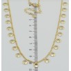 Кольє Xuping QQMM Позолота 14K Кільця на ланцюжку довжина 45.5-50.5см х 2мм фото №2