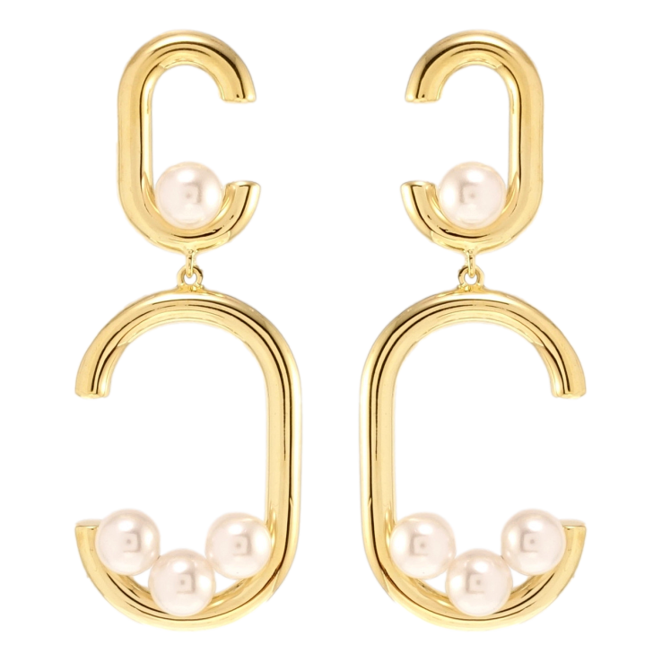 Серьги Xuping JEAN GOUJON Позолота 14K пусеты Декоративные подвески с жемчугом фото №9