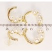 Серьги Xuping JEAN GOUJON Позолота 14K пусеты Изящность жемчуга фото №2