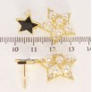 Серьги Xuping JEAN GOUJON Позолота 14K пусеты Звездные подвески с жемчугом фото №2