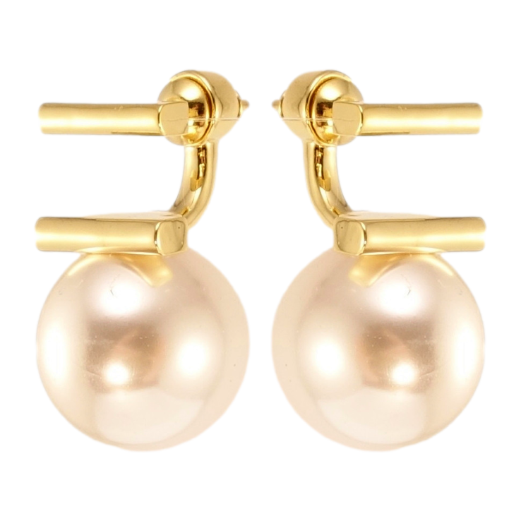 Серьги Xuping JEAN GOUJON Позолота 14K пусеты Жемчужный модерн ø 14мм фото №14