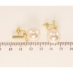 Сережки Xuping JEAN GOUJON Позолота 14K пусети Перлинний модерн ø 14мм фото №2