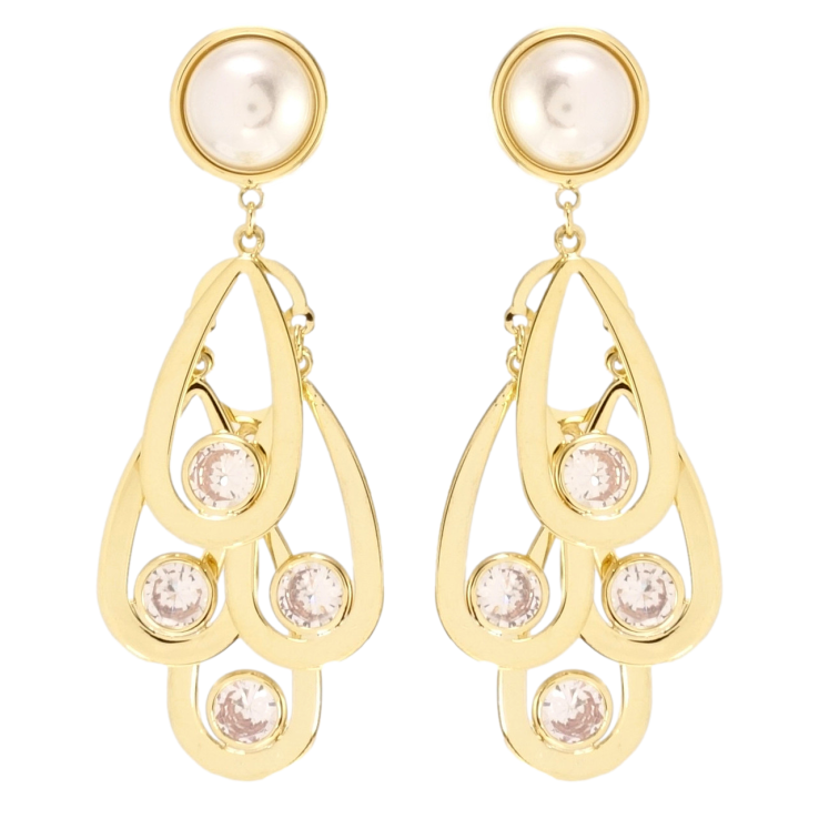 Сережки Xuping JEAN GOUJON Позолота 14K пусети Пава фото №11