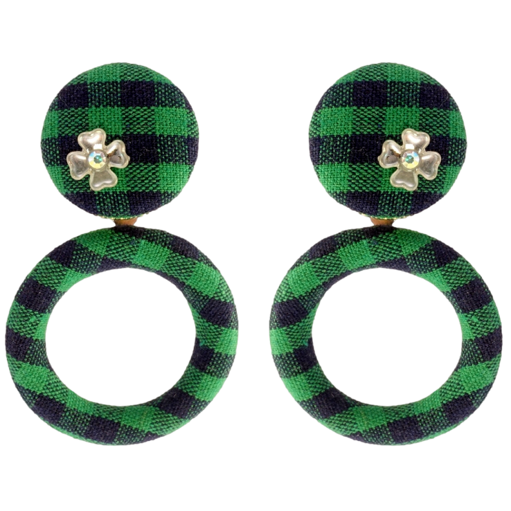 Сережки Xuping JEAN GOUJON Позолота 14K пусети Колечки обтягнуті тканиною фото №14