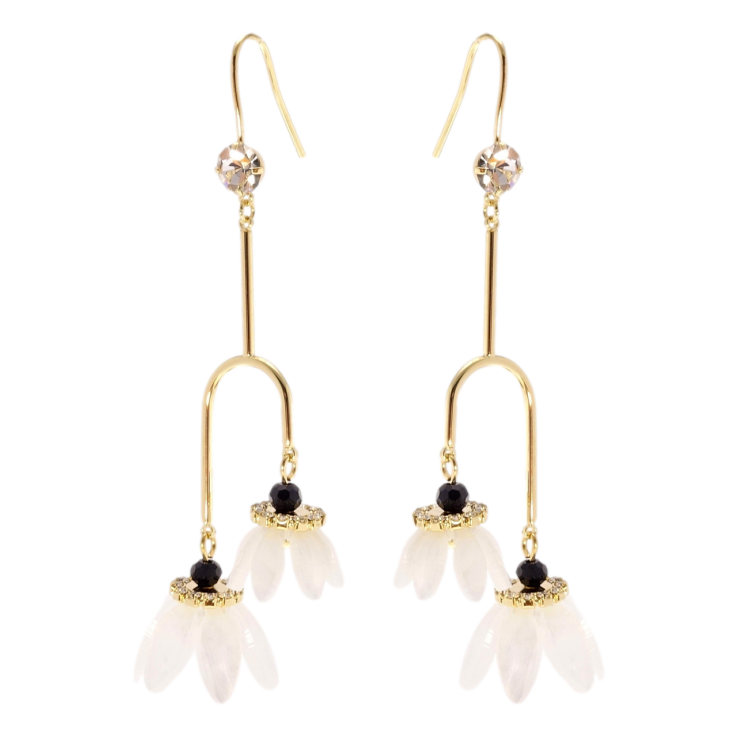 Сережки Xuping JEAN GOUJON Позолота 14K французький замок Квіткова ніжність фото №9