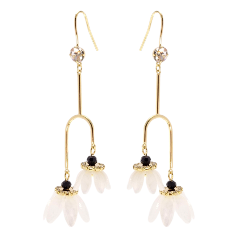 Сережки Xuping JEAN GOUJON Позолота 14K французький замок Квіткова ніжність фото №1