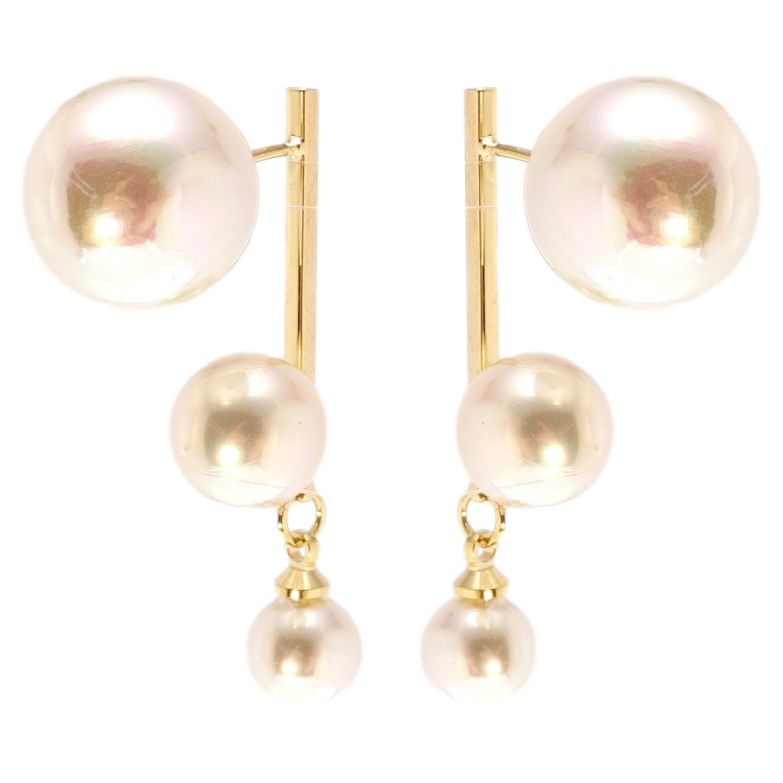 Сережки Xuping JEAN GOUJON Позолота 14K пусети Перлинний авангард фото №1