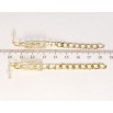 Серьги Xuping JEAN GOUJON Позолота 14K пусеты Цепочка узор на одну сторону фото №2