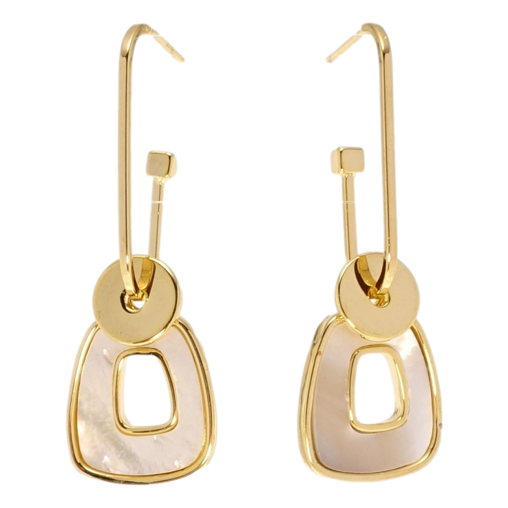 Серьги Xuping JEAN GOUJON Позолота 14K пусеты Декоративные подвески с фото №10