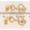 Серьги Xuping JEAN GOUJON Позолота 18K пусеты Романтичные подвески с цирконием фото №2