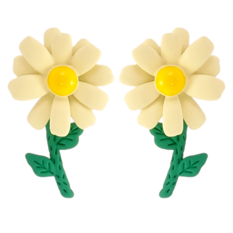 Сережки Xuping JEAN GOUJON Родій пусети Квіточки з пофарбовані емаллю фото №1