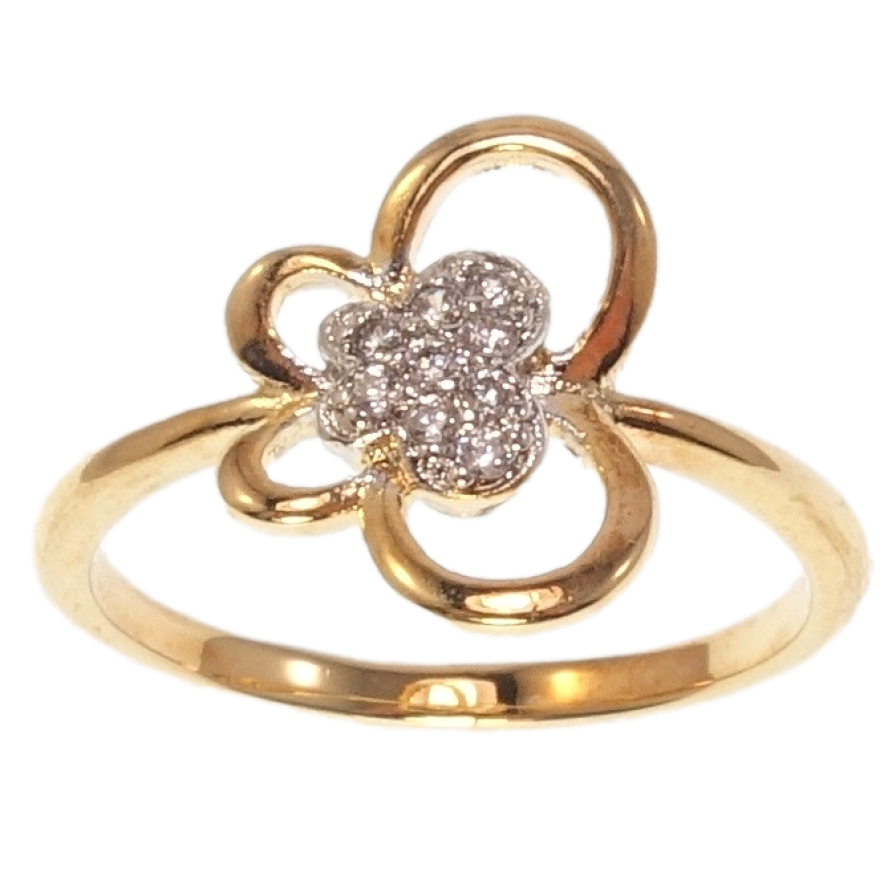 Кольцо Xuping Позолота+Родий Бабочка фото №1