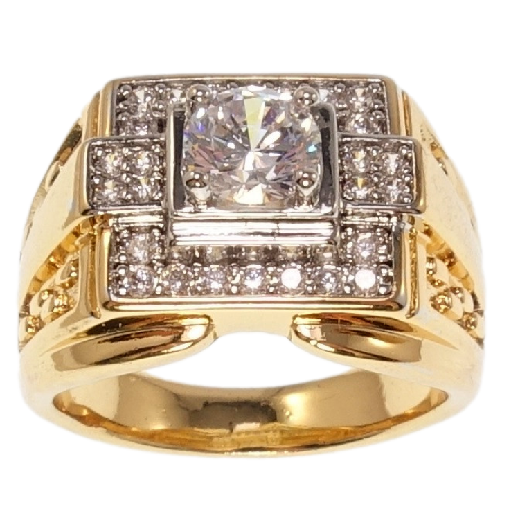 Перстень Xuping Позолота+Родій Класична витонченість фото №17 Перстень Xuping Позолота+Родій Класична витонченість фото №17