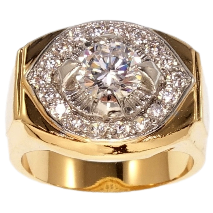 Перстень Xuping Позолота+Родій Всевидяче око фото №19 Перстень Xuping Позолота+Родій Всевидяче око фото №19