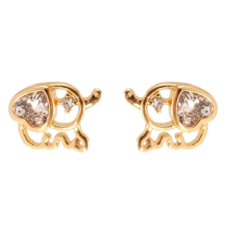 Сережки дитячі Xuping Позолота 18K пусети Слоники фото №12 Сережки дитячі Xuping Позолота 18K пусети Слоники фото №12