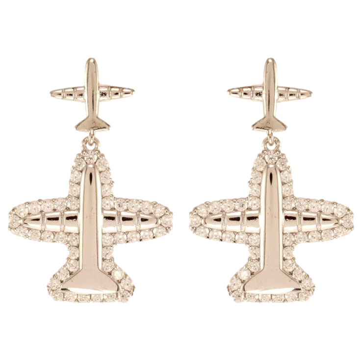 Сережки дитячі Xuping Родій пусети Літачки фото №11 Сережки дитячі Xuping Родій пусети Літачки фото №11