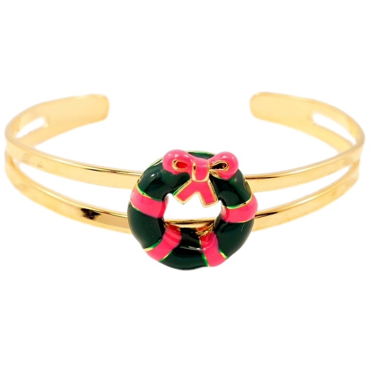 Браслет дитячий Xuping Позолота 18K Різдвяне Коло Рожева Стрічка ø 4,5 см фото №13 Браслет дитячий Xuping Позолота 18K Різдвяне Коло Рожева Стрічка ø 4,5 см фото №13