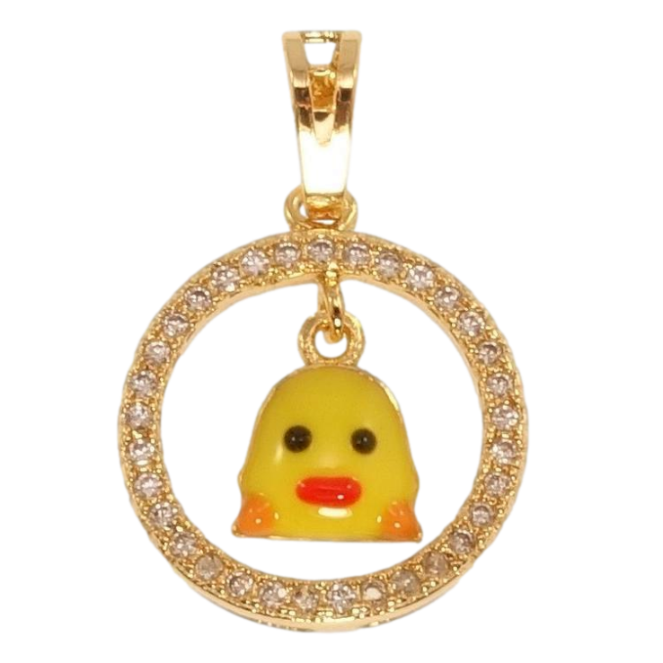 Кулон дитячий Xuping Позолота 18K Колечко з курчам фото №15