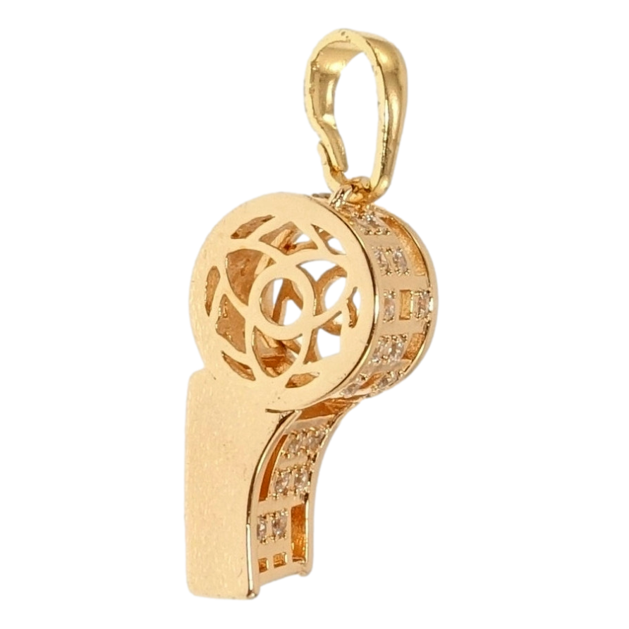 Кулон Xuping M&L Колір 18K Свисток з цирконієм для ланцюжка до 6мм фото №1