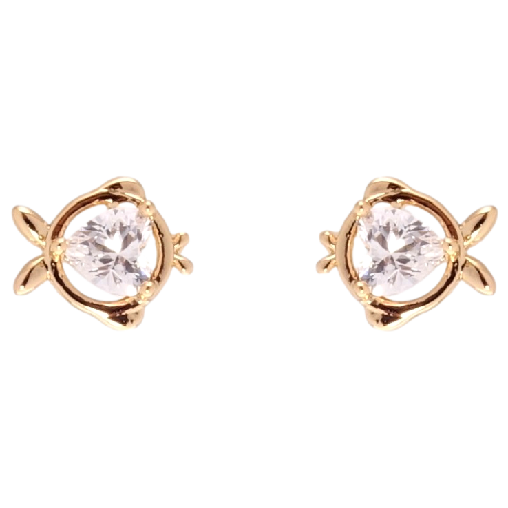 Серьги Xuping JEAN GOUJON Позолота 18K пусеты Рыбки фото №24