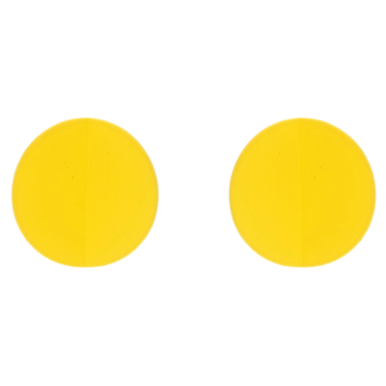 Сережки Xuping JEAN GOUJON Родій пусети Зігнуті кола з покриттям Soft-touch фото №1