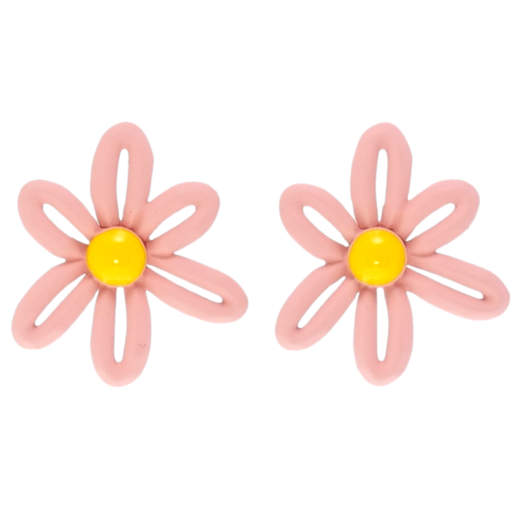 Серьги Xuping JEAN GOUJON Родий пусеты Ромашки с покрытием Soft-touch и эмалью фото №24