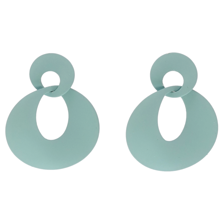 Серьги Xuping JEAN GOUJON Родий пусеты Колечки с покрытием Soft-touch фото №7