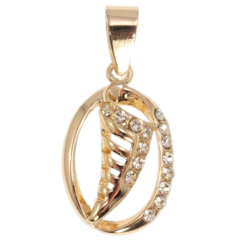 Кулон Fallon Позолота 18K Декоративний овал із цирконієм фото №6