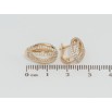 Серьги Xuping Позолота 18K английский замок Узор из дорожек циркония фото №2 Серьги Xuping Позолота 18K английский замок Узор из дорожек циркония фото №2