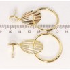 Серьги Xuping JEAN GOUJON Позолота 14K пусеты Декоративные колечки фото №2