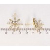 Серьги Xuping JEAN GOUJON Позолота 14K пусеты Сказочный цветок фото №2