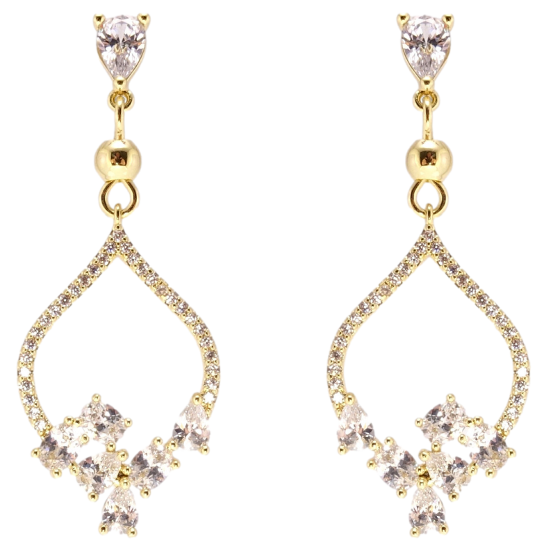 Серьги Xuping JEAN GOUJON Позолота 14K пусеты Богема фото №1