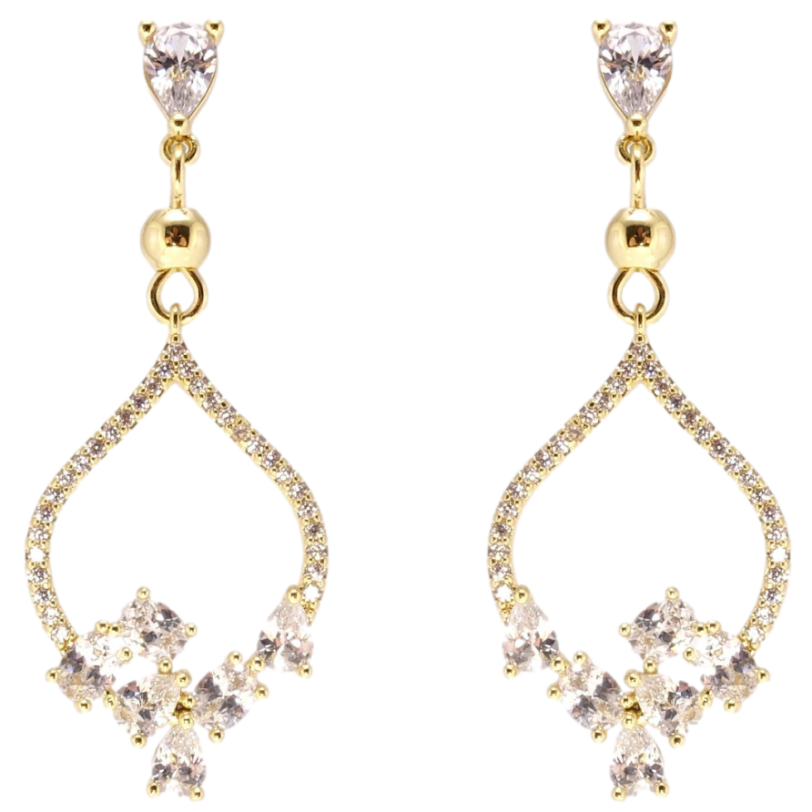 Серьги Xuping JEAN GOUJON Позолота 14K пусеты Богема фото №1