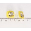 Серьги Xuping JEAN GOUJON Позолота 14K пусеты Абстрактные желтые прямоугольники фото №2