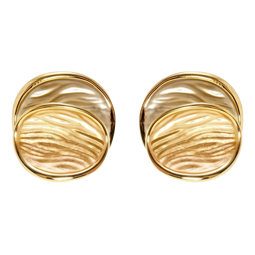 Серьги Xuping JEAN GOUJON Позолота 14K пусеты Прокрашенные овалы фото №1