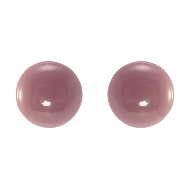 Серьги Xuping JEAN GOUJON Позолота 14K пусеты Сливовые пластиковые круги фото №1